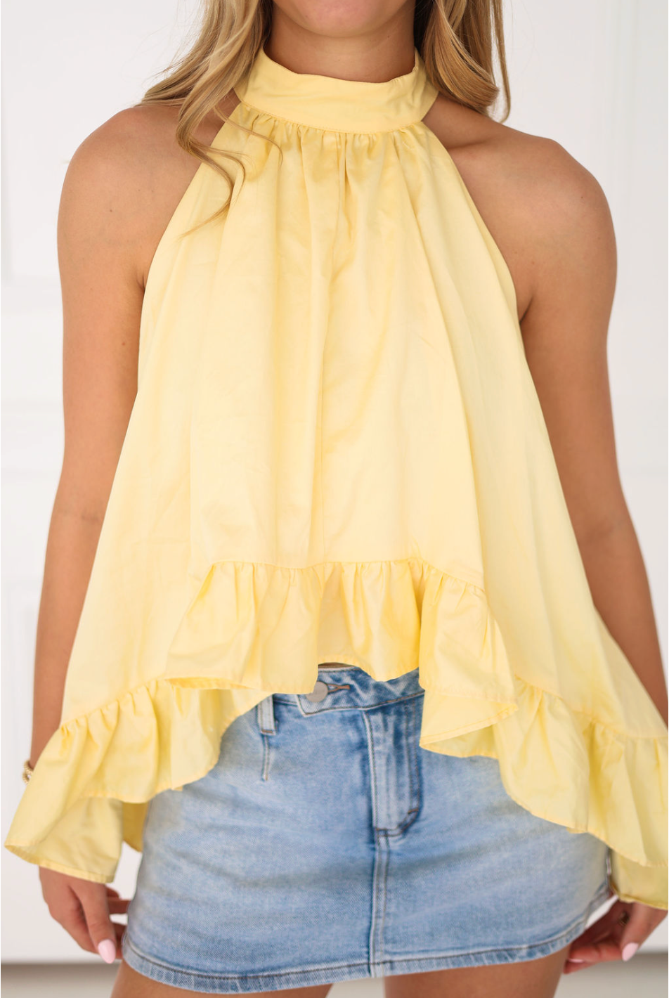 Astrid Halter Top - Butter